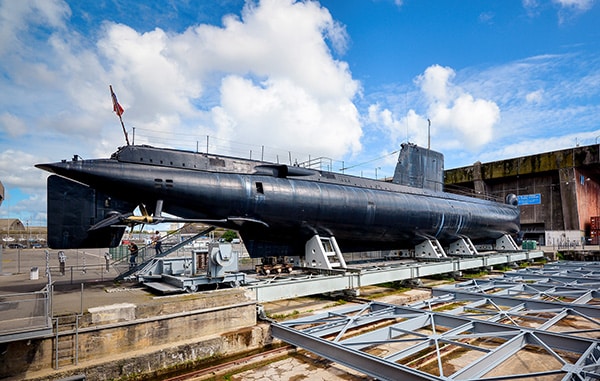 Sous-marin Flore à Lorient La Base - ©E.LEMEE-LBST